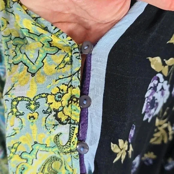 Free People Multicolor Paisley Blouse - Picture 9 of 15